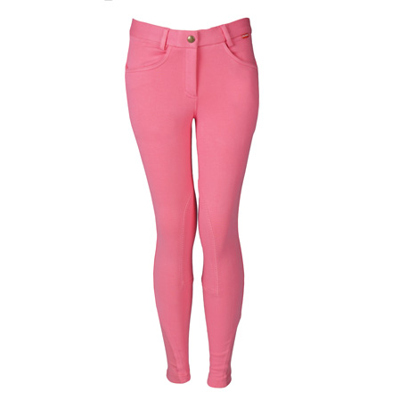 Pantalones montar hípica niñas rosa.