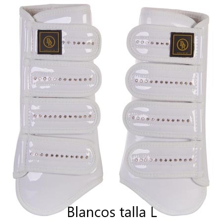 Protectores doma Glamour Lacquer L blancos.