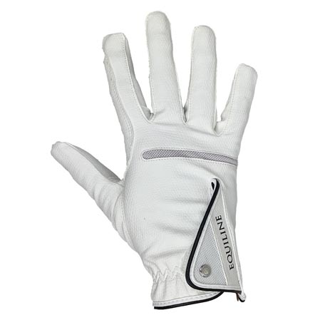 Guantes Equiline X-Glove blanco.