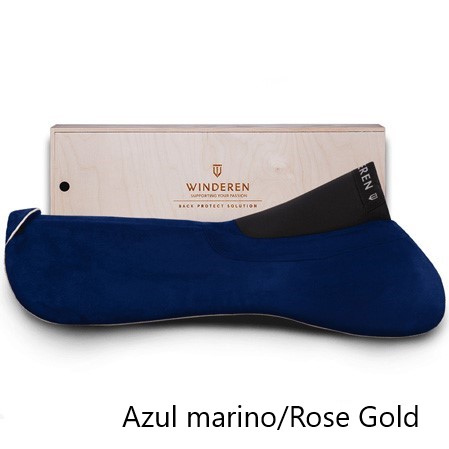 Salvacruz Winderen Comfort 18mm azul marino/Rose Gold.