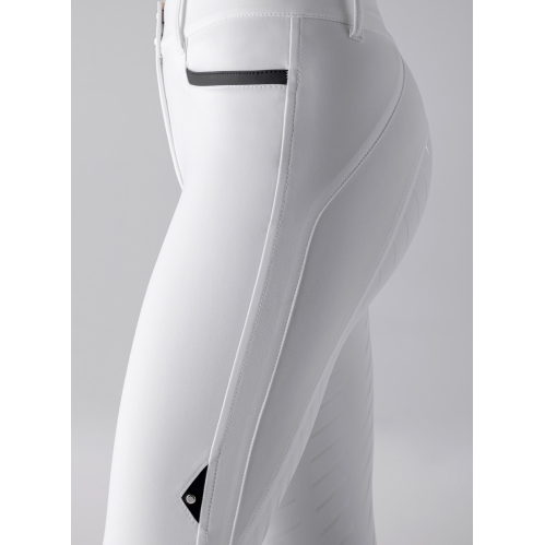 Pantalones Equiline FullGrip Mujer Blanco 5.